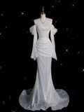 Shiny Off The Shoulder Mermaid Evening Dress Glam Dress Y6889 by simplepromdress