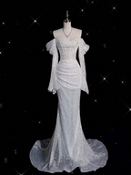 Shiny Off The Shoulder Mermaid Evening Dress Glam Dress Y6889