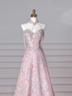 Gorgeous Pink Sequin Beaded ALine Prom Dress Evening Dress Y8637 by simplepromdress