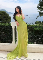 Sexy Green Long Prom Dress Spaghetti Straps Evening Gown Y7925 by simplepromdress