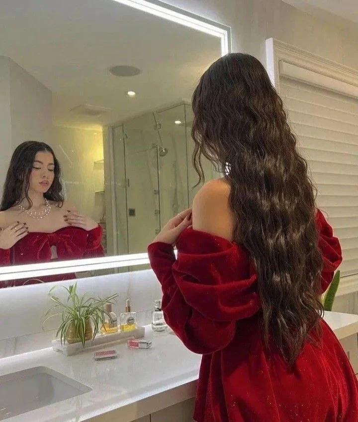 Red Velvet Off The Shoulder Mini Homecoming Dress Y4184 by simplepromdress
