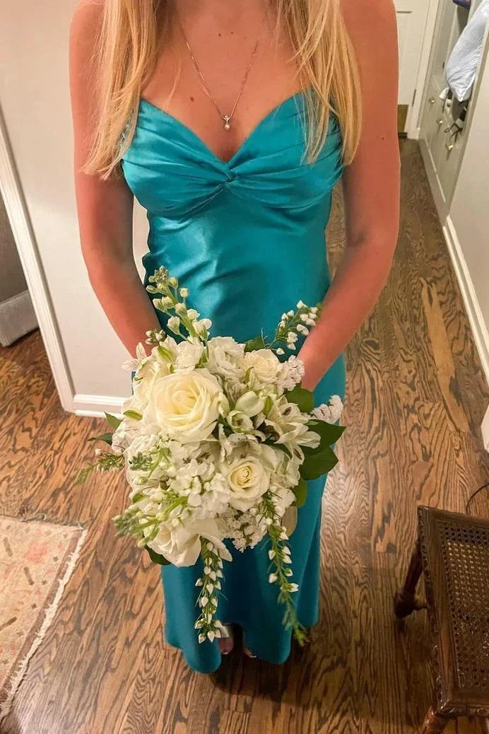 Sexy V Neck Backless Long Prom Dress Green Evening Gown Y7973 by simplepromdress