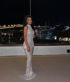 Unique Sequins Mermaid Sleeveless Evening Dress Silver Long Prom Dress Y8271 by simplepromdress