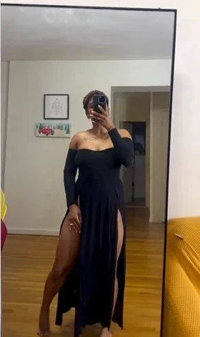 Black Long Prom Dress,Sexy Evening Dress Y1796 by simplepromdress