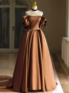 Satin Bridal Dress,Off Shoulder Wedding Dress, Vintage Wedding Dress Y4963 by simplepromdress
