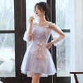Adorable Pink And Blue Short Party Dress With Butterfly Cute Short Homecoming Dress Y2742 by simplepromdress