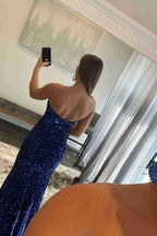 Sparkly Glitter Prom Dresses with Slit SYP82 by vivymakudress