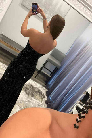 Vestido sin tirantes para fiesta de graduación SYP83