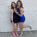 Gorgeous Short Royal Blue Tight Glitter Spaghetti Straps Homecoming Dress by misshow.com