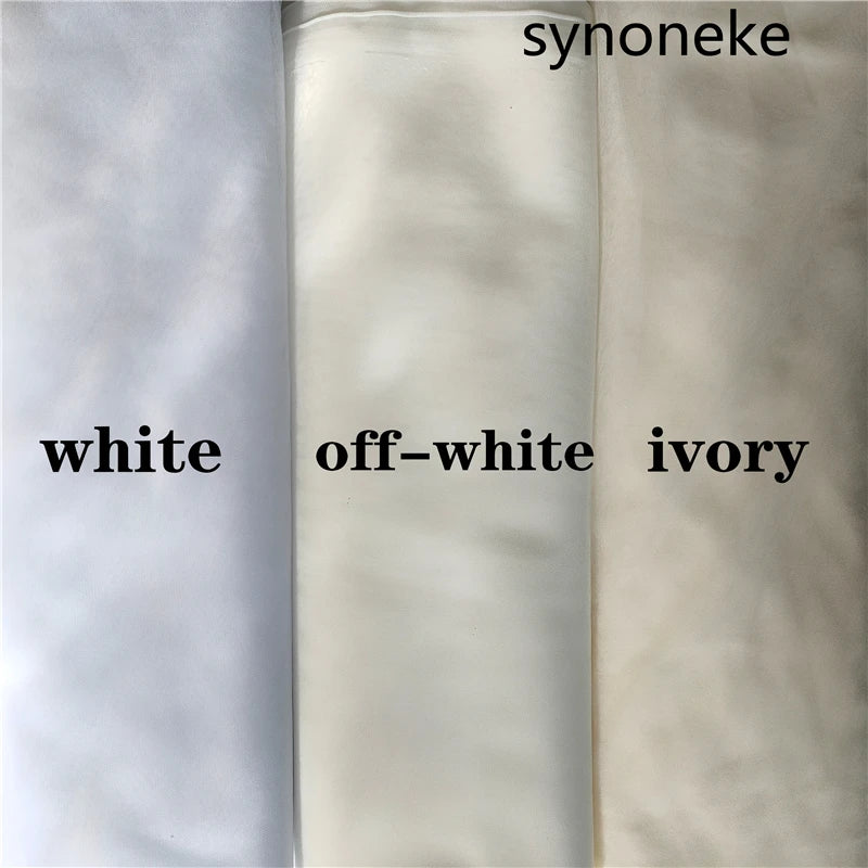 Real Photo 3m One Layer Bridal Veil with Comb White Lace Edge Ivory Appliqued Cathedral Wedding Veil for Brides