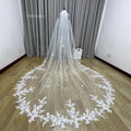 3m Cathedral Wedding Bridal Veil Soft Lace Ivory White Veil with Comb Veu Velo Noiva Wedding Accessories 3m 4m 5m Customizable V