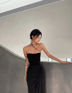 Black Simple Prom Dress Sexy Evening Dress Y1343 by simplepromdress