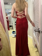 Elegant Sheath Evening Dress With Split Winter Dance Dress Y6389 by simplepromdress