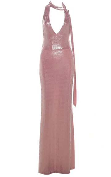 Sexy Pink Halter Backless Party Evening Dress Formal Prom Dress Y8166 by simplepromdress