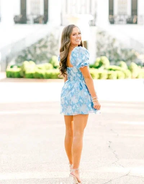 Retro Style Floral A-line Short Homecoming Dress Summer Outfit Dress Y2957 by simplepromdress
