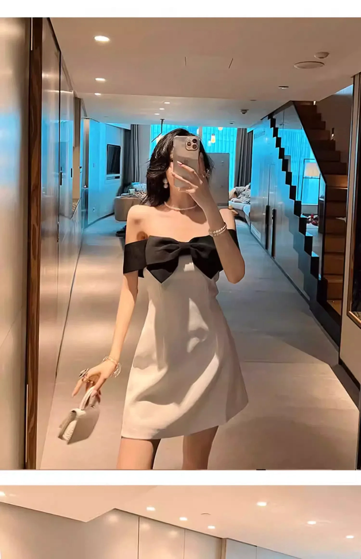 Sexy Cocktail Dresses Chic Short Homecoming Dress With Bowknot Y1894 by simplepromdress