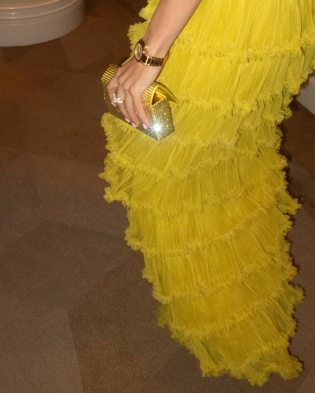 Elegant Ceremony Long Women Dress Off Shoulder Pleated Layered Women Evening Dress Custom Made Y5086