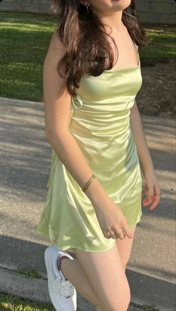 Cute A-line Sleeveless Homecoming Dress Spring Party Dress Y6916 by simplepromdress