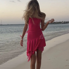 Chic Hot Pink Beach Dress Cute Homecoming Dress Y2959 by simplepromdress
