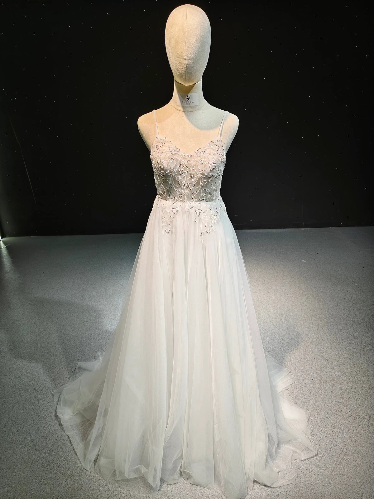 Starry Tulle Embroidery by ZAPDRESS