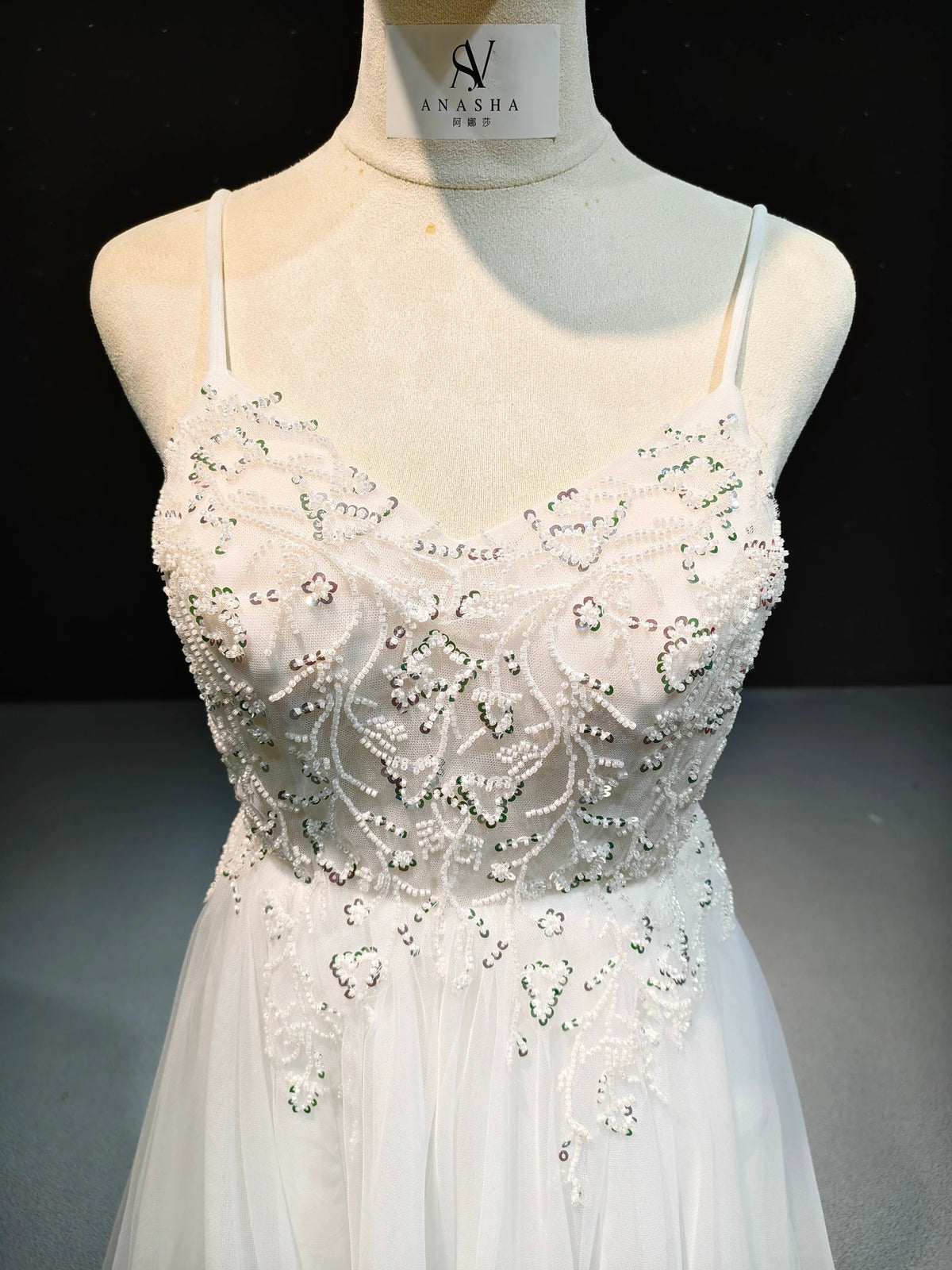Starry Tulle Embroidery by ZAPDRESS