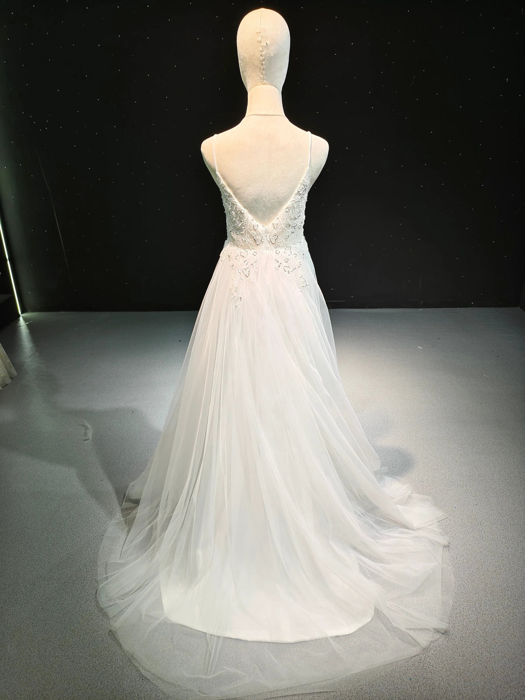 Starry Tulle Embroidery by ZAPDRESS