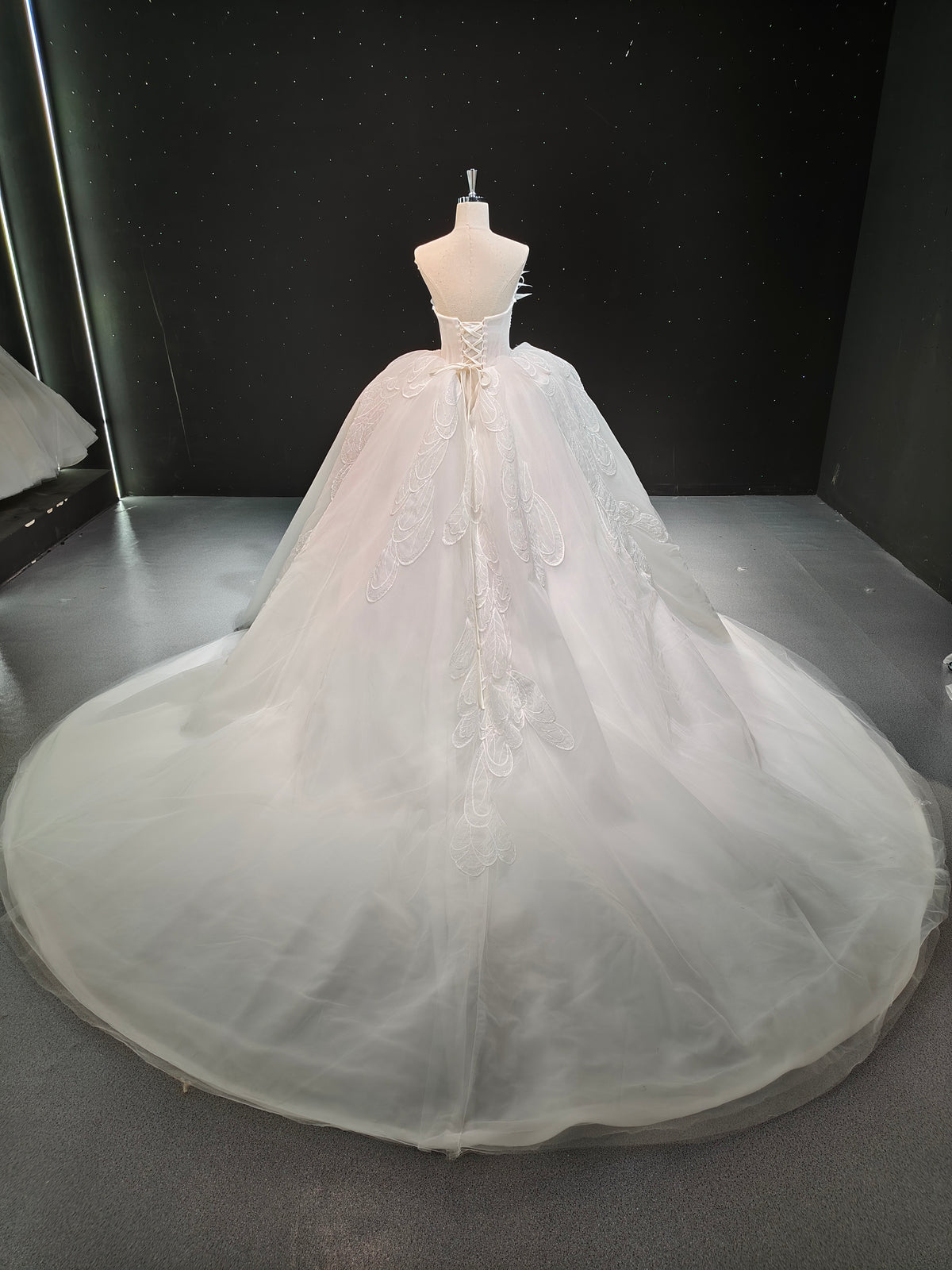 Feather Wing Ballgown by ZAPDRESS