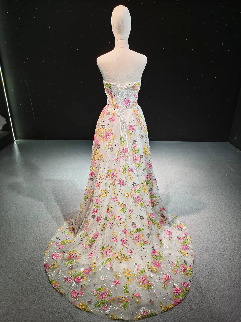 Bloom Sequin Tulle Ballgown by ZAPDRESS