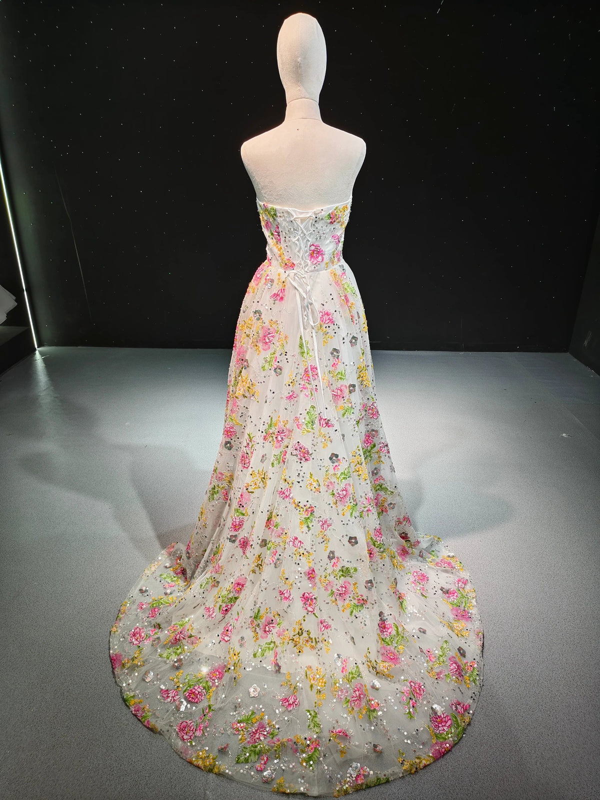 Bloom Sequin Tulle Ballgown by ZAPDRESS