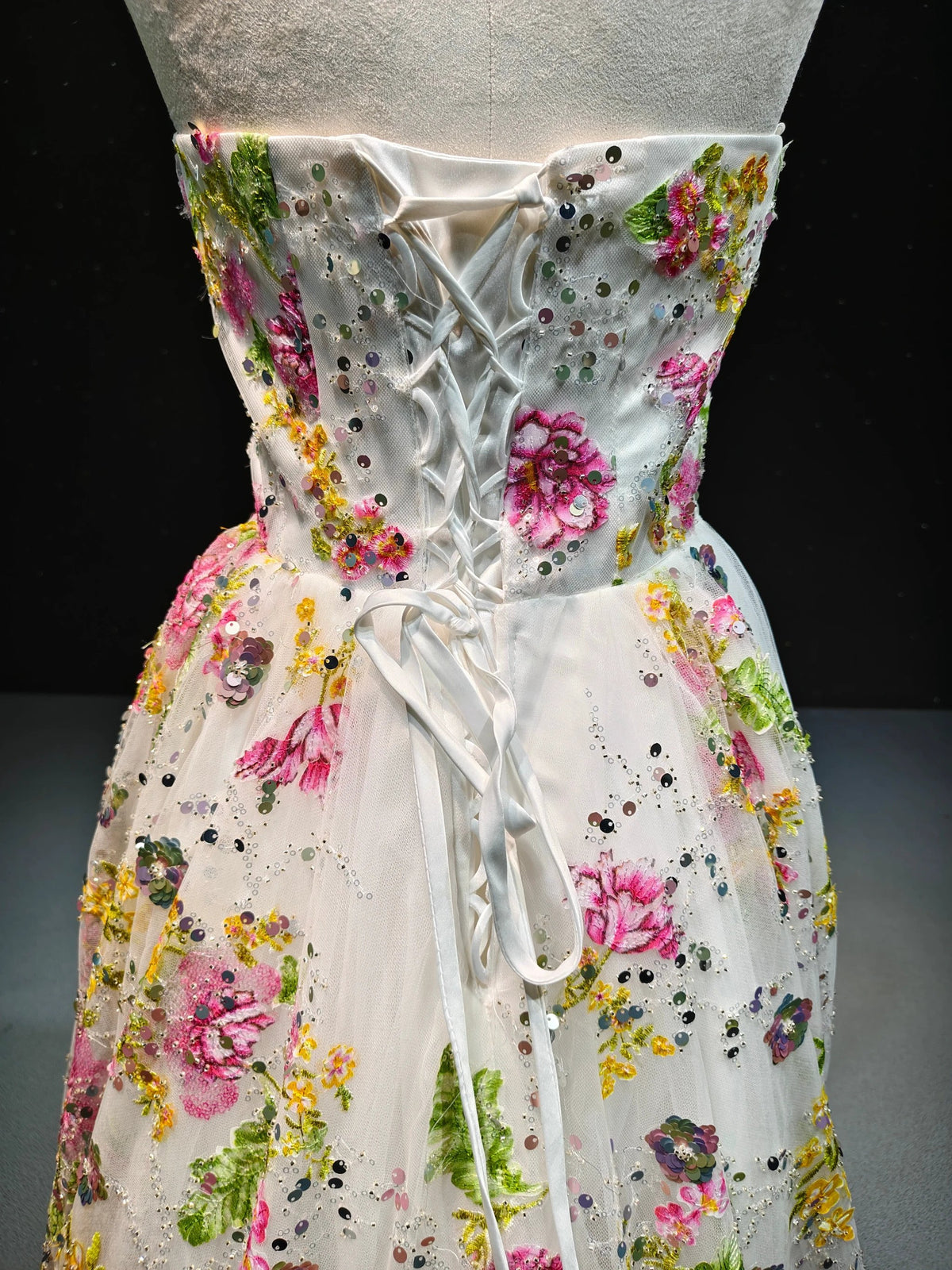 Bloom Sequin Tulle Ballgown by ZAPDRESS