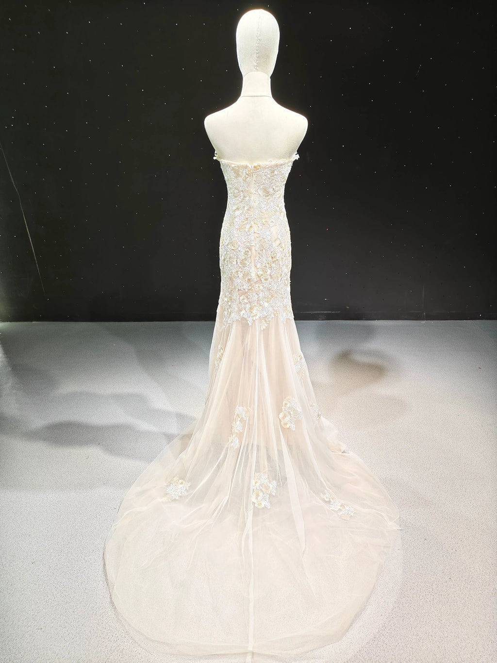 Golden Lace Mermaid Waltz by ZAPDRESS