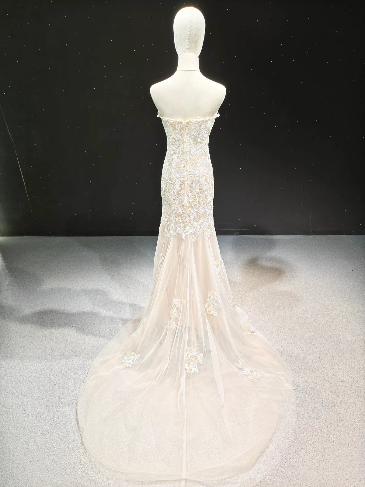 Golden Lace Mermaid Waltz by ZAPDRESS
