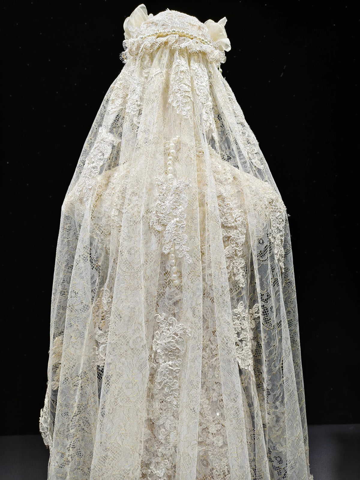 Vintage Lace Mandarin Veil by ZAPDRESS