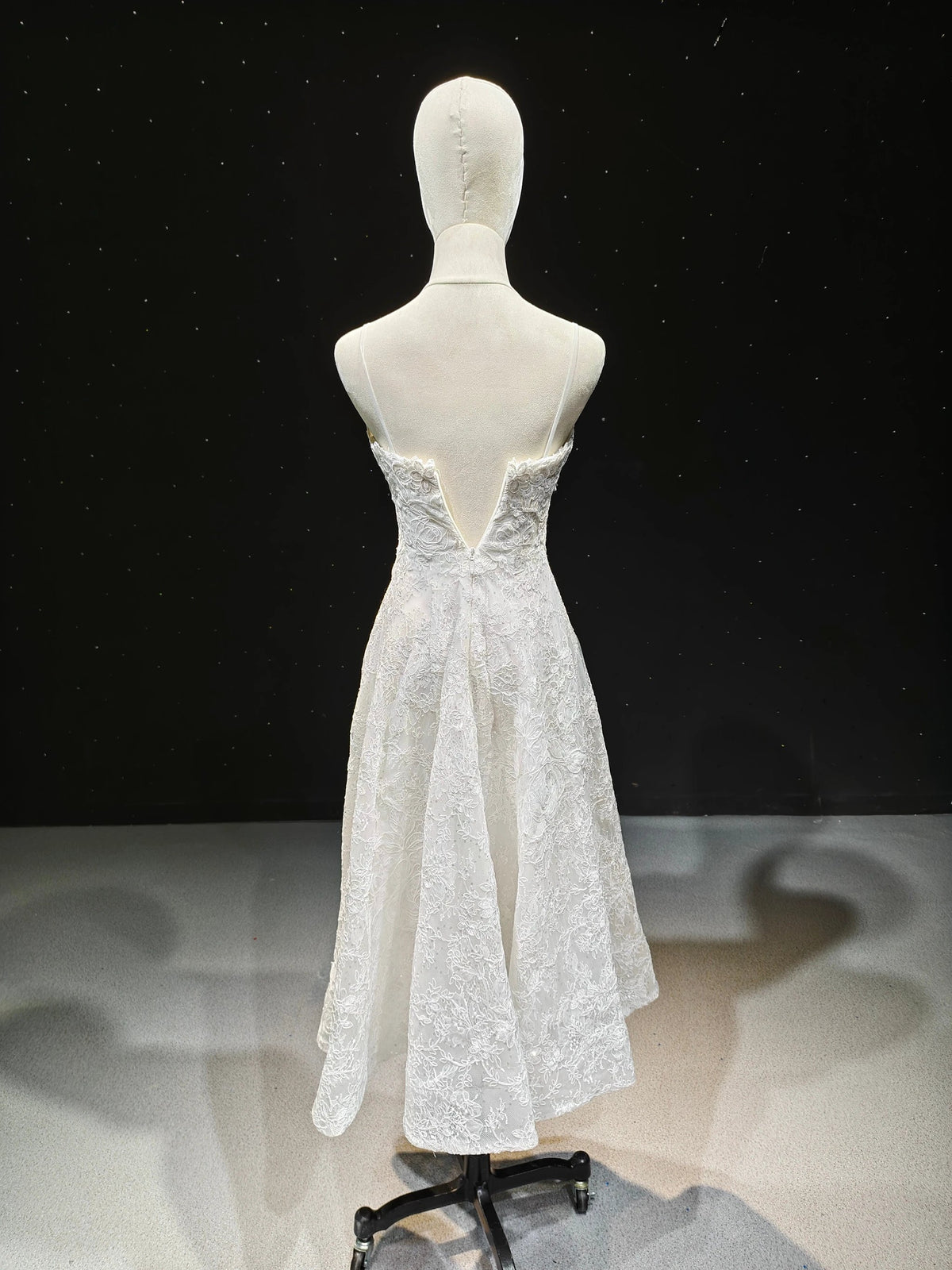 Lace Petal Slip Gown by ZAPDRESS
