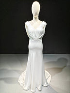 Satin Fold Elegance by ZAPDRESS