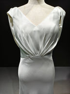 Satin Fold Elegance by ZAPDRESS