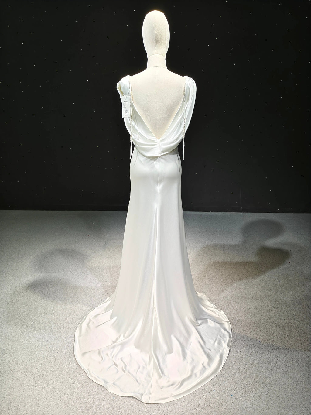 Satin Fold Elegance by ZAPDRESS
