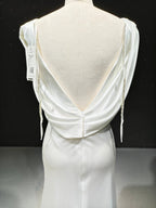 Satin Fold Elegance by ZAPDRESS