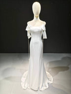Satin Bow & Chain Elegance by ZAPDRESS