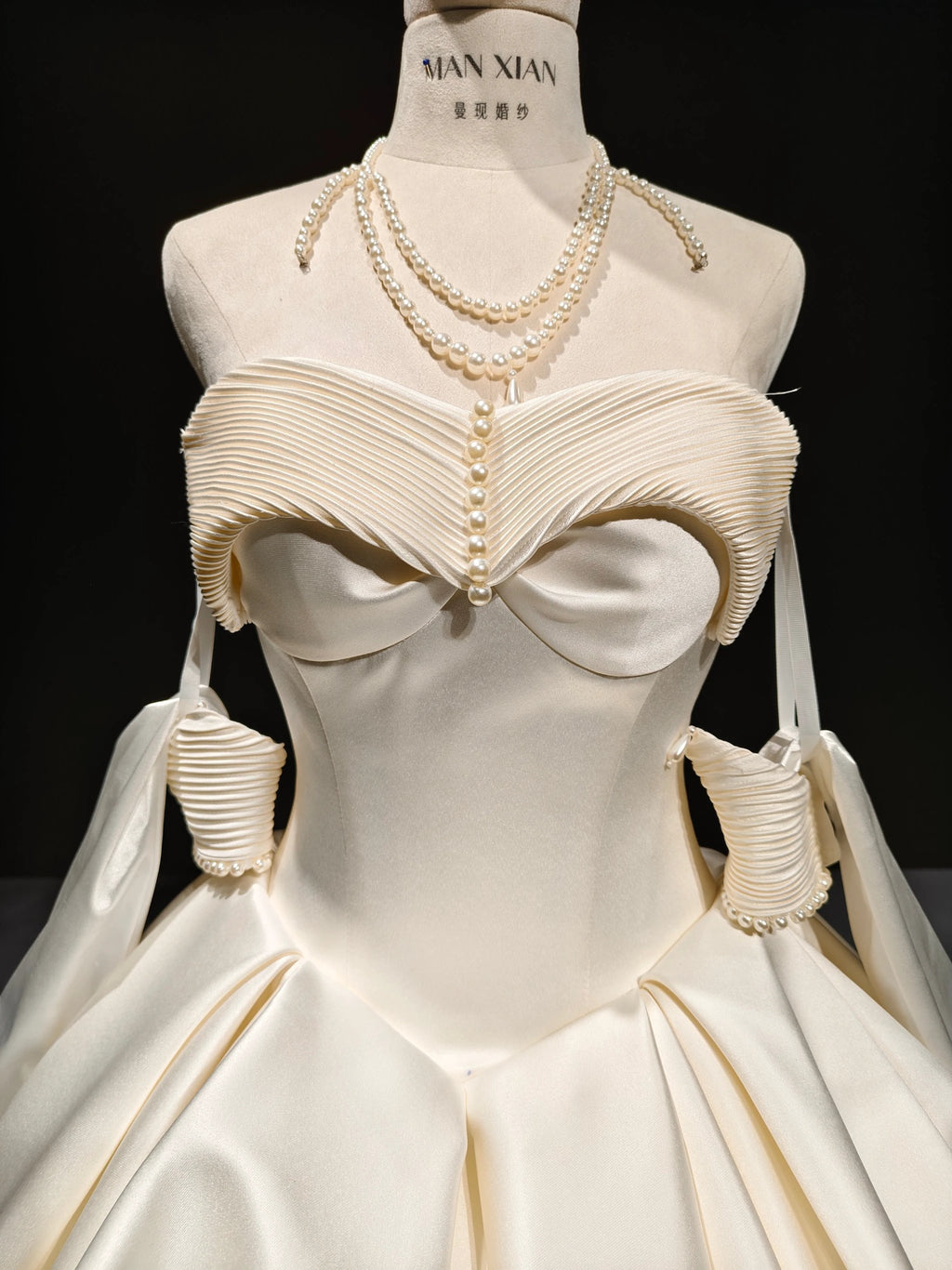 Pearl Satin Regalia by ZAPDRESS