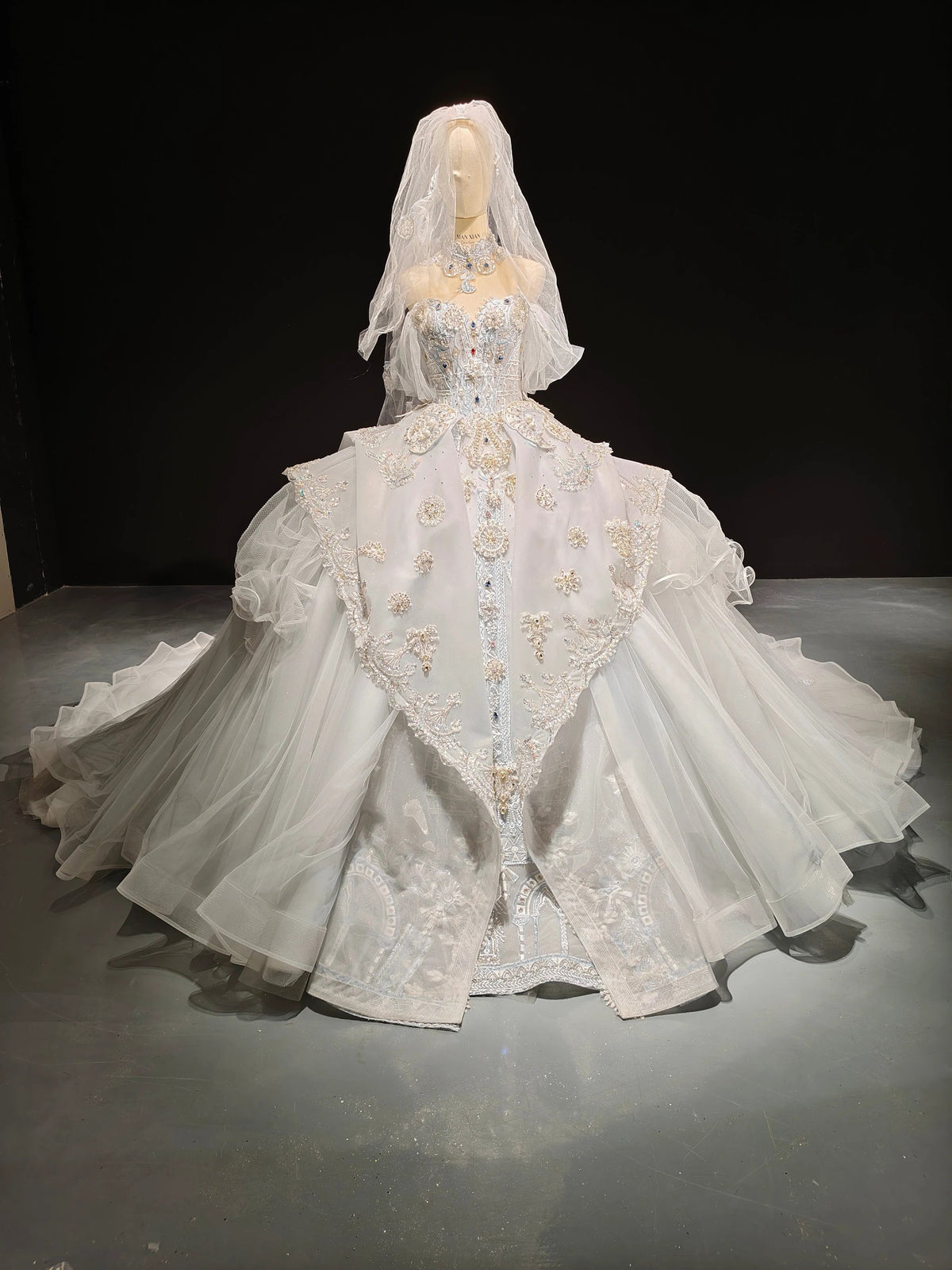 Celestial Sapphire Couture Gown by ZAPDRESS