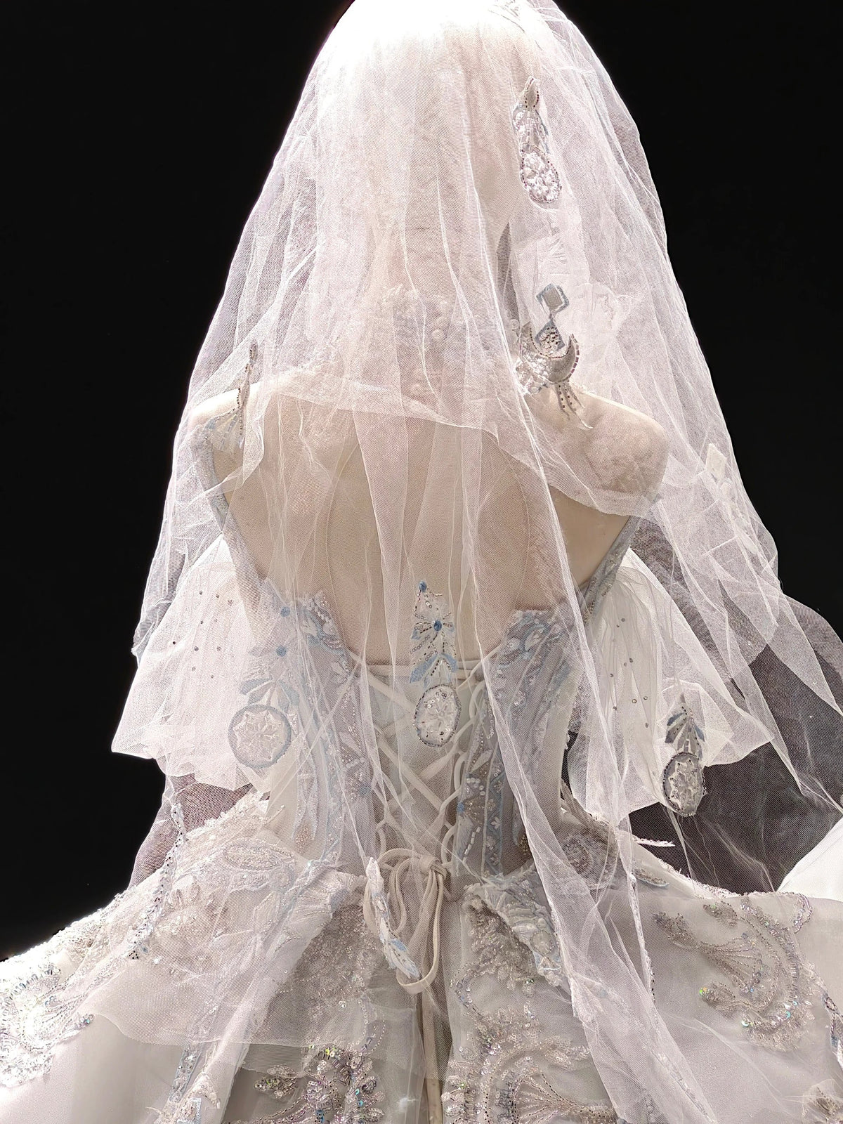 Celestial Sapphire Couture Gown by ZAPDRESS
