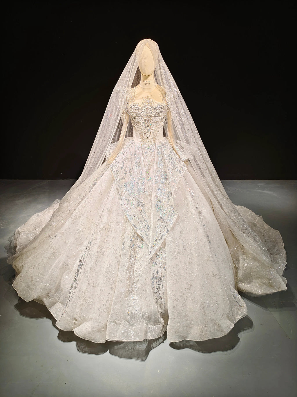 Stardust Cathedral Veil Gown by ZAPDRESS