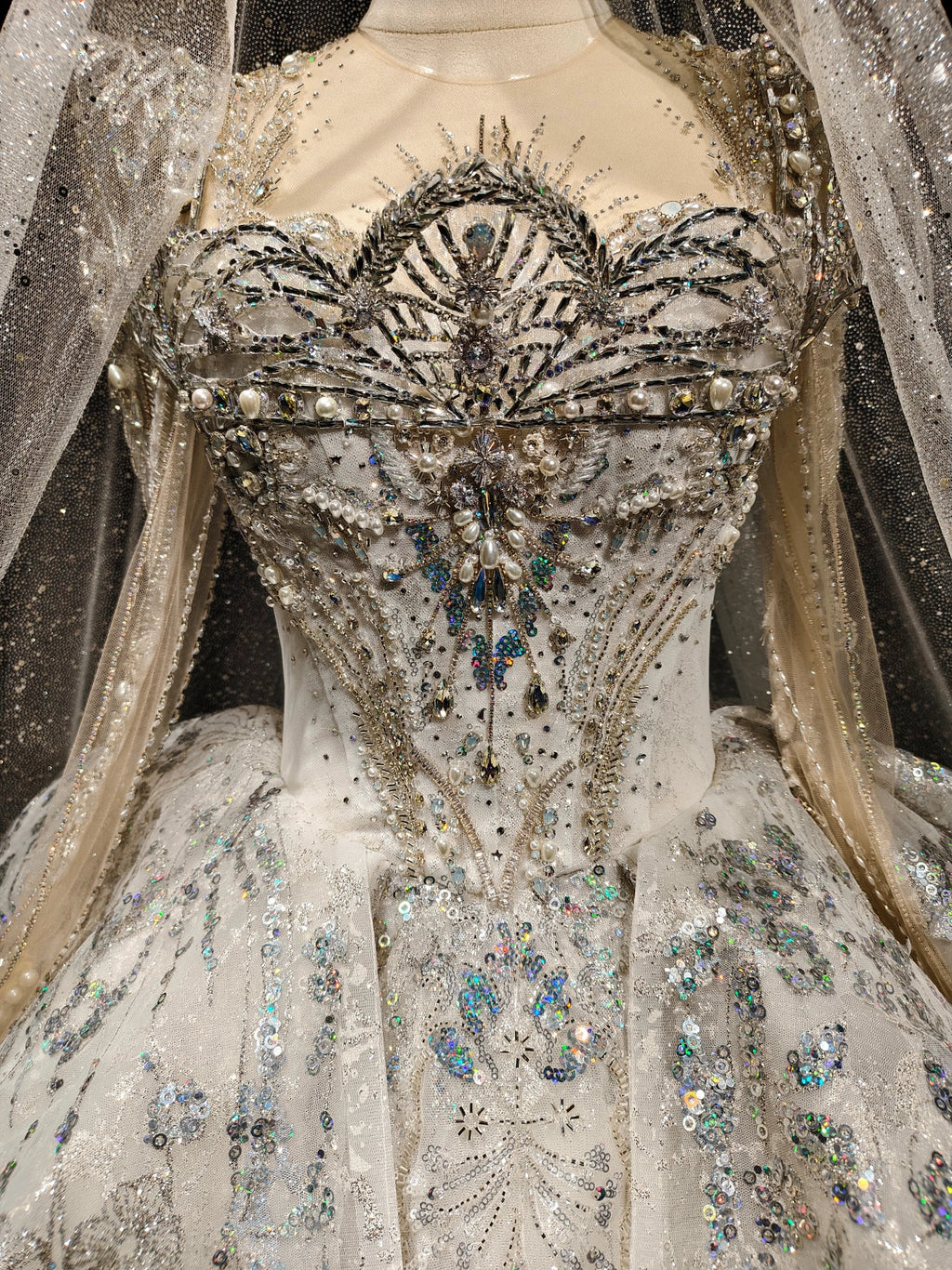 Stardust Cathedral Veil Gown by ZAPDRESS