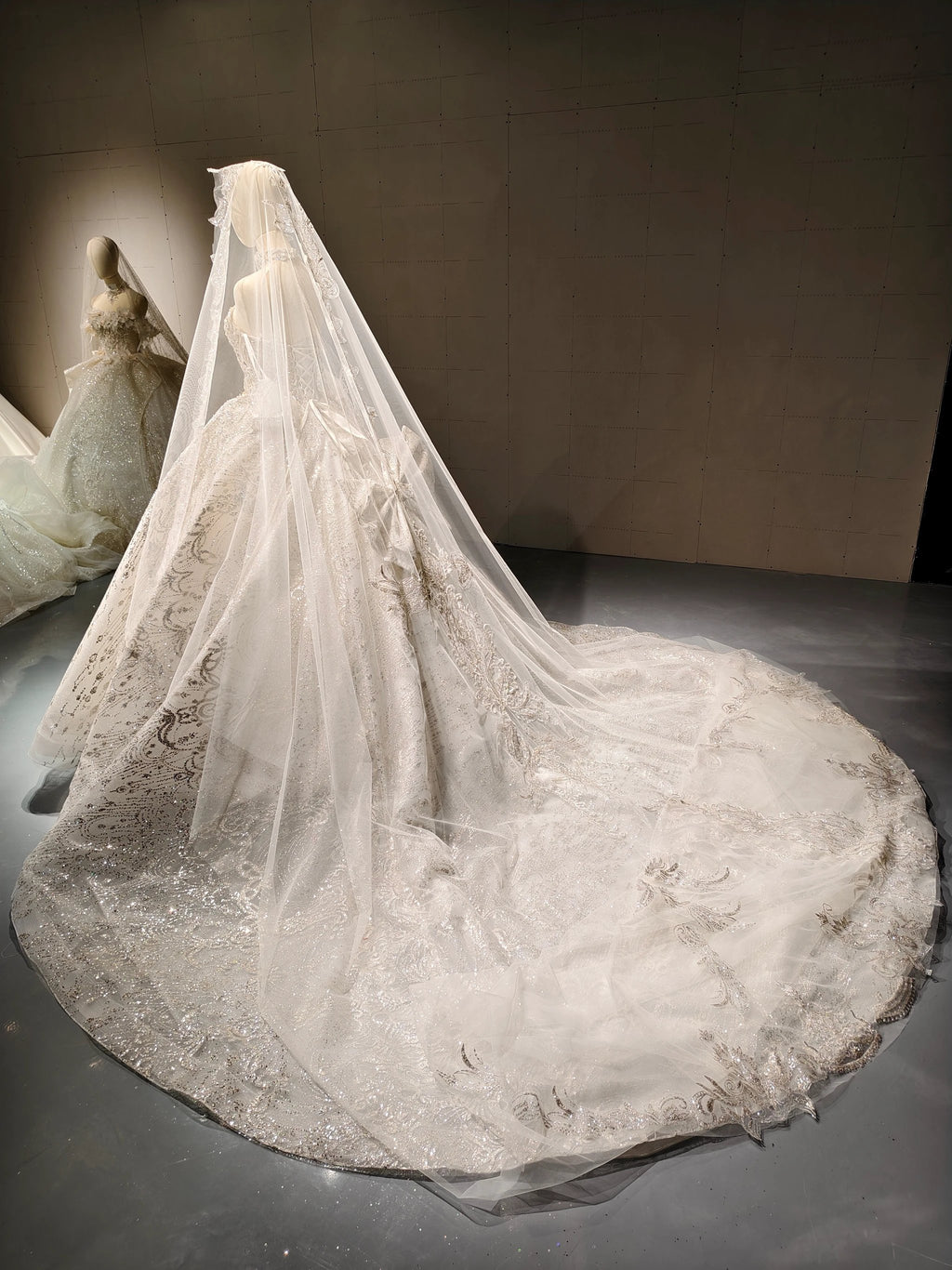 Halo Crystal Cathedral Gown by ZAPDRESS