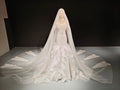 Cascade Bead Tulle Train Gown by ZAPDRESS