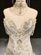 Aurora Ruffle Bead Mermaid Gown by ZAPDRESS
