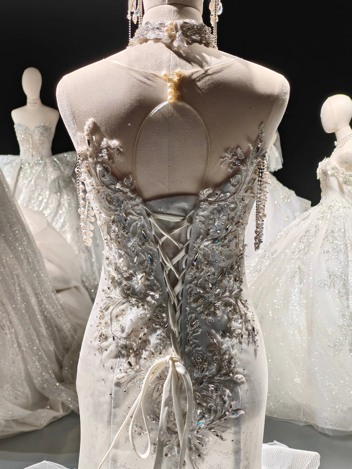 Aurora Ruffle Bead Mermaid Gown by ZAPDRESS