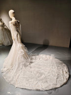 Jewel Tassel Lace Mermaid Gown by ZAPDRESS