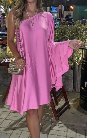 Vestido de cóctel sencillo de color puro para la fiesta de bienvenida Y5606